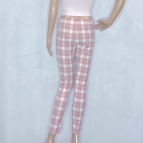 PRINCESS POLLY CHECK SLIM PANTS - Picture 3 of 3
